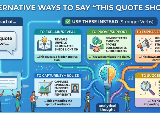 Alternative Ways to Say “This Quote Shows” (Clear Guide)