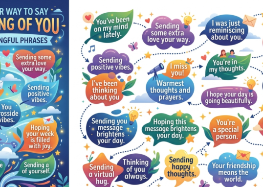 Another Way to Say Thinking of You: 25 Meaningful Phrases