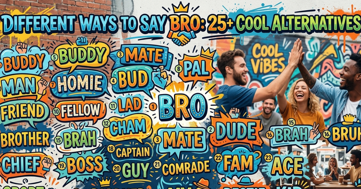 Different Ways to Say Bro: 25+ Cool Alternatives