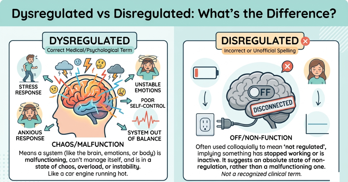 Dysregulated vs Disregulated Meaning Explained Simply