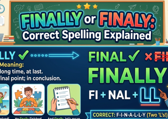 Finally or Finaly: Correct Spelling Explained