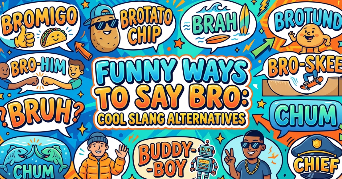 Funny Ways to Say Bro: Cool Slang Alternatives