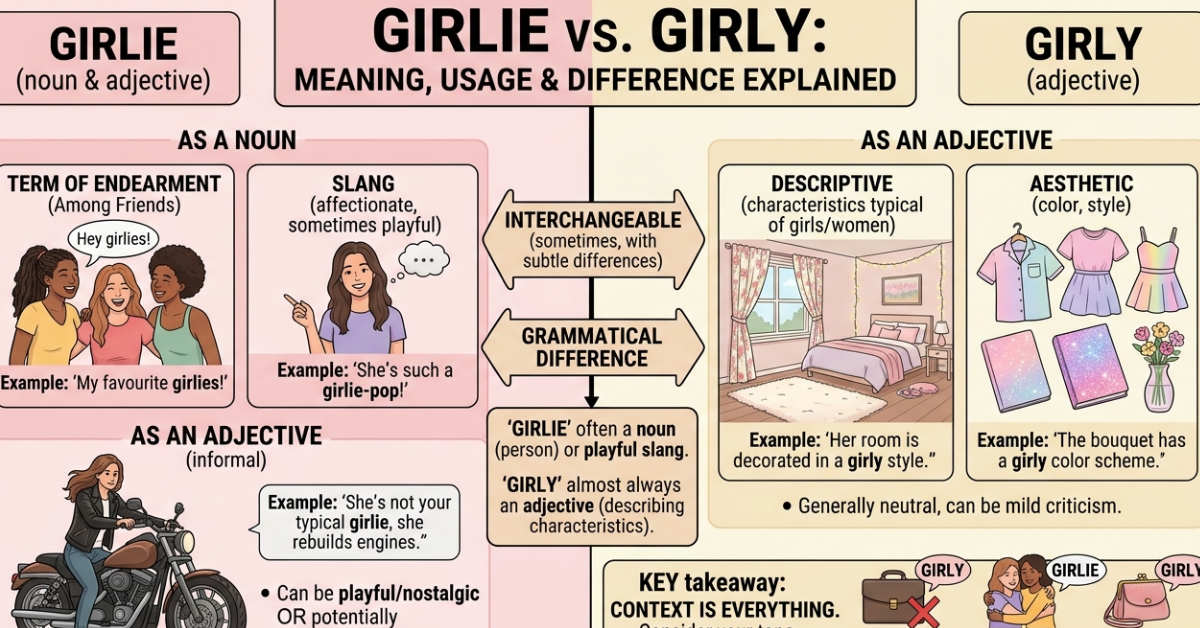 Girlie or Girly: Meaning, Usage & Difference Explained