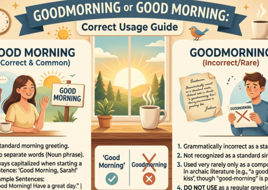 Goodmorning or Good Morning: Correct Usage Guide