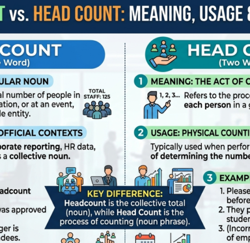 Headcount or Head Count: Meaning, Usage & Examples