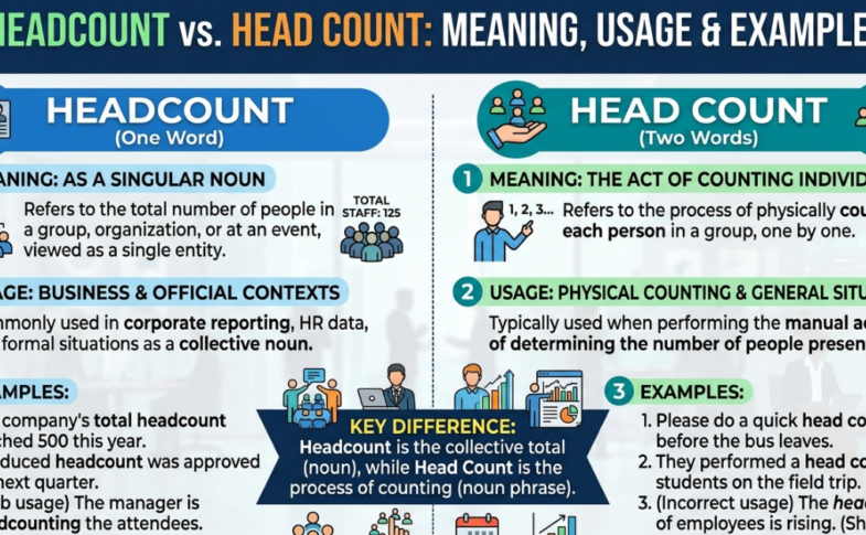 Headcount or Head Count: Meaning, Usage & Examples