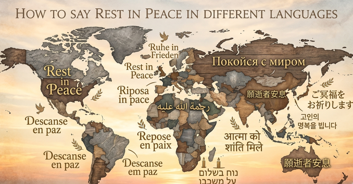 How to Say Rest in Peace in Different Languages