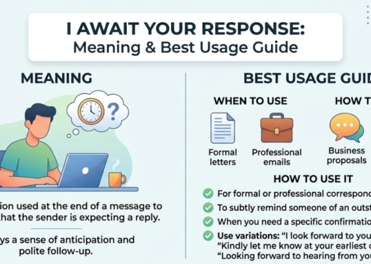 I Await Your Response: Meaning & Best Usage Guide