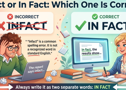 Infact or In Fact: Which One Is Correct?