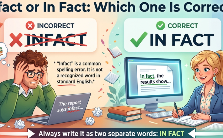 Infact or In Fact: Which One Is Correct?