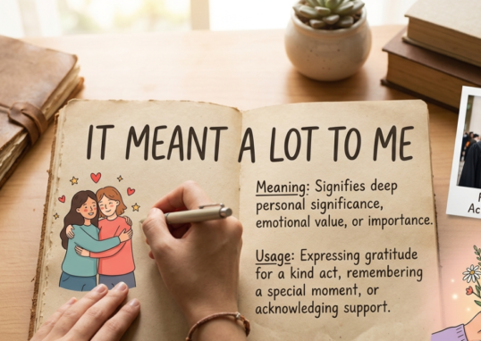 It Meant a Lot to Me: Meaning, Usage, and Examples