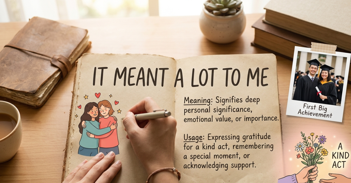 It Meant a Lot to Me: Meaning, Usage, and Examples