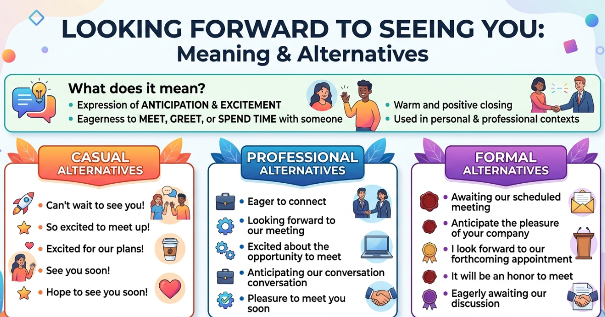 Looking Forward to Seeing You: Meaning & Alternatives