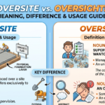 Oversite vs Oversight: Meaning, Difference & Usage Guide