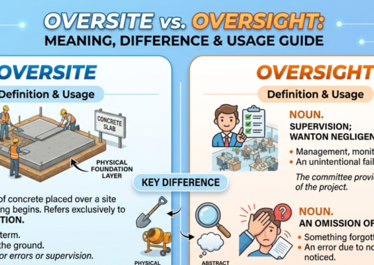 Oversite vs Oversight: Meaning, Difference & Usage Guide