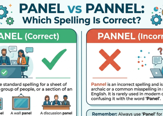 Panel vs Pannel: Which Spelling Is Correct?