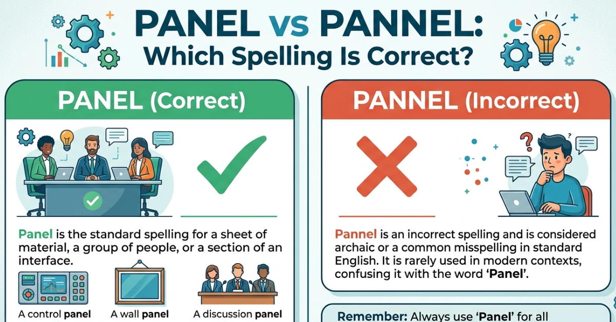 Panel vs Pannel: Which Spelling Is Correct?