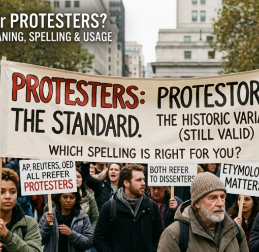 Protestors or Protesters: Meaning, Spelling & Usage Guide