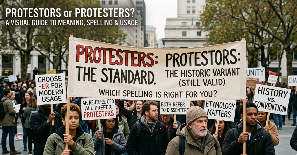Protestors or Protesters: Meaning, Spelling & Usage Guide