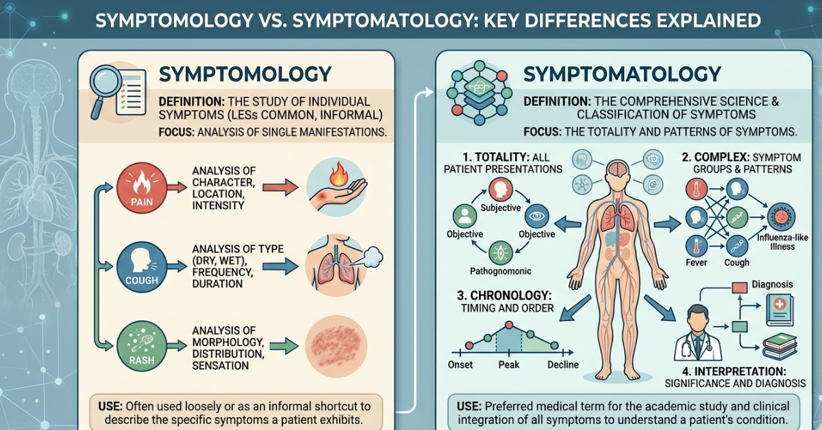 Symptomology vs Symptomatology Key Differences Explained