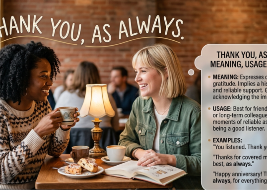 Thank You As Always – Meaning, Usage & Examples