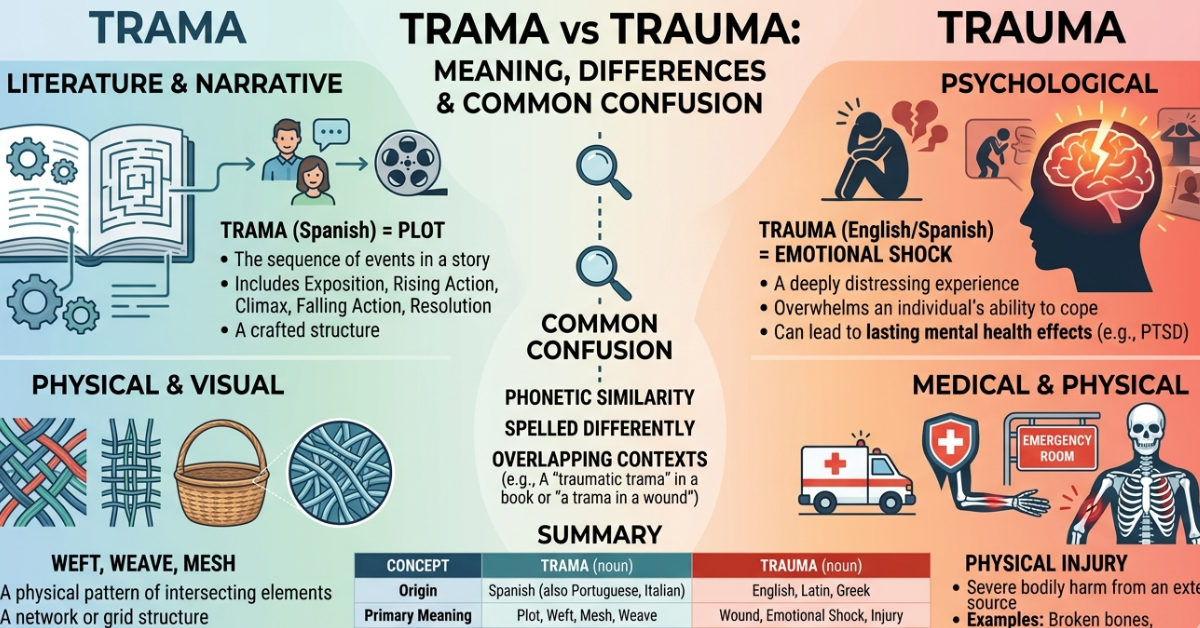 Trama vs Trauma: Meaning, Differences & Common Confusion