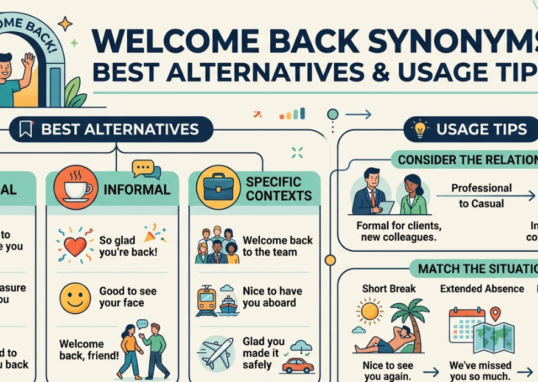 Welcome Back Synonym: Best Alternatives & Usage Tips