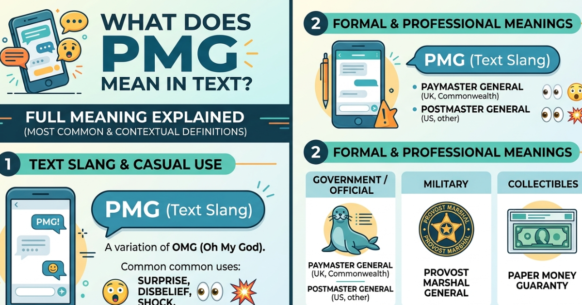 What Does PMG Mean in Text? Full Meaning Explained