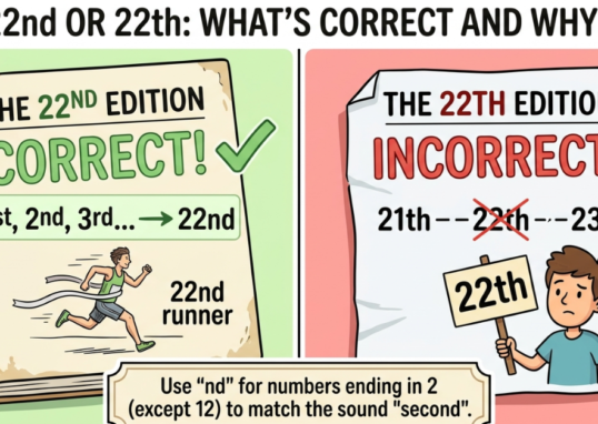 22nd or 22th: What’s Correct and Why?