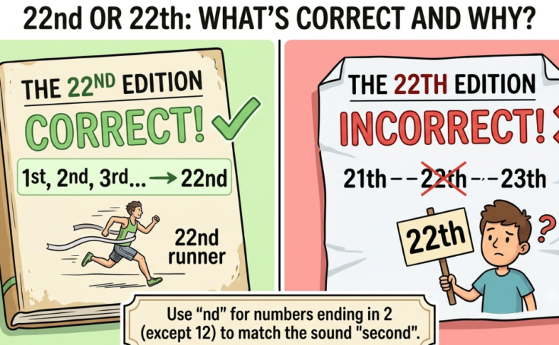 22nd or 22th: What’s Correct and Why?