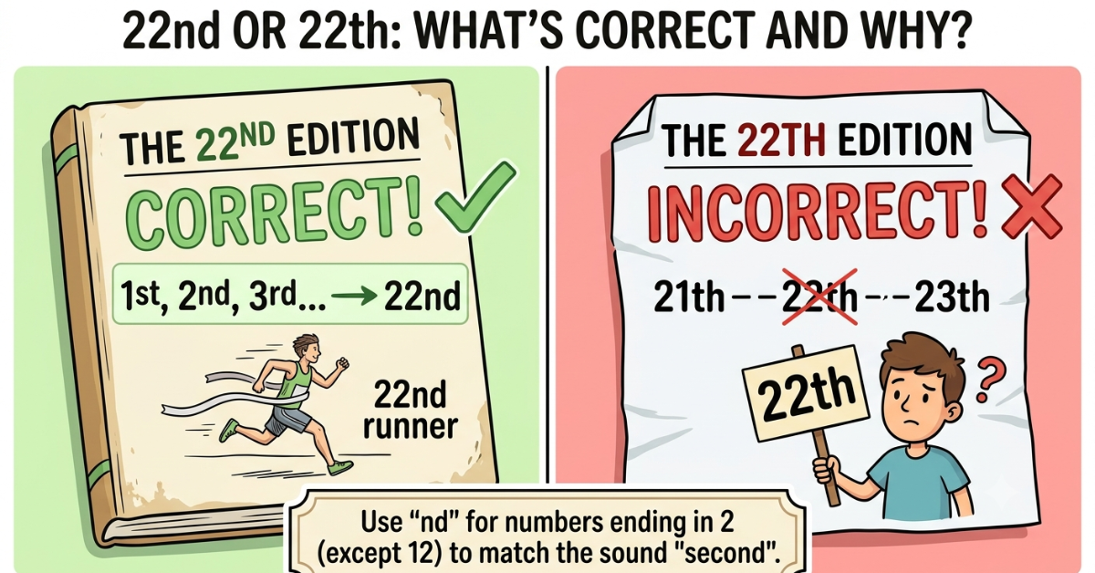 22nd or 22th: What’s Correct and Why?