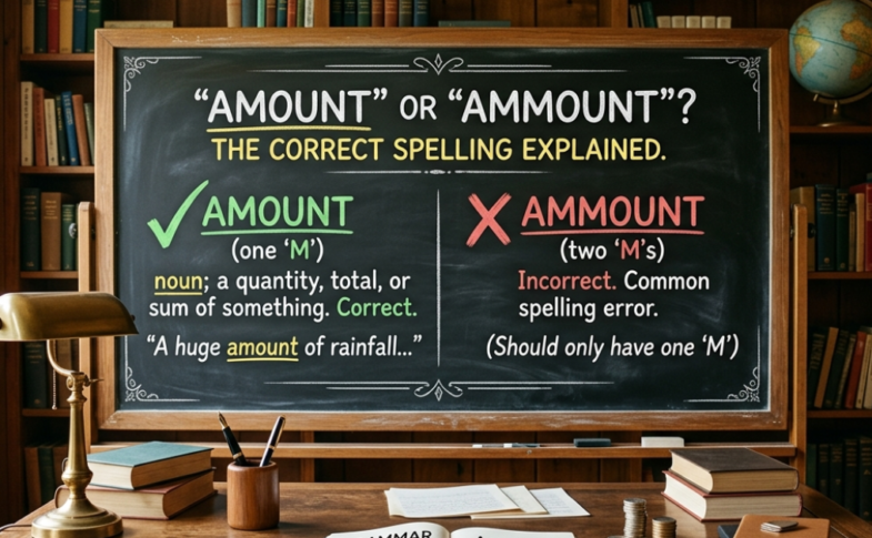Ammount or Amount? The Correct Spelling Explained