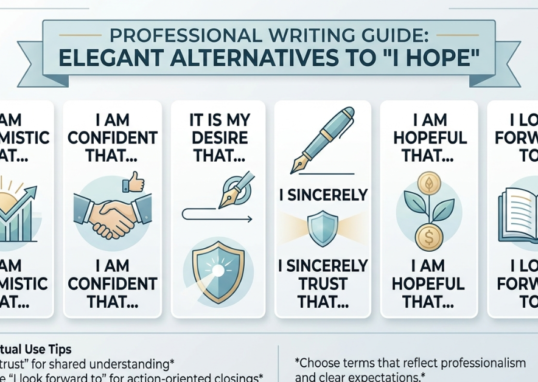 Best “I Hope” Synonyms for Formal Emails & Writing