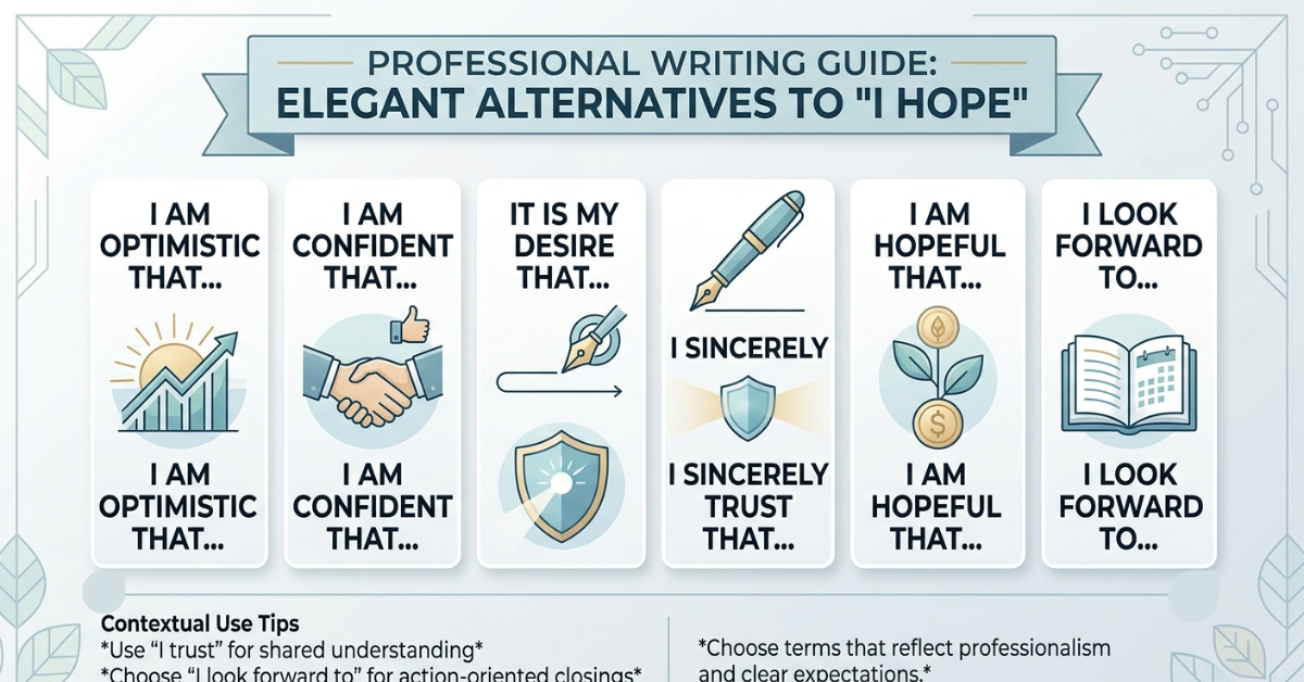 Best “I Hope” Synonyms for Formal Emails & Writing