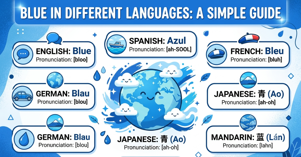Blue in Different Languages: A Simple Guide