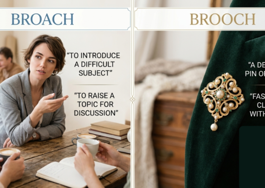 Broach vs Brooch: Meaning, Differences & Correct Usage