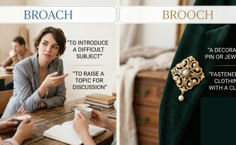 Broach vs Brooch: Meaning, Differences & Correct Usage
