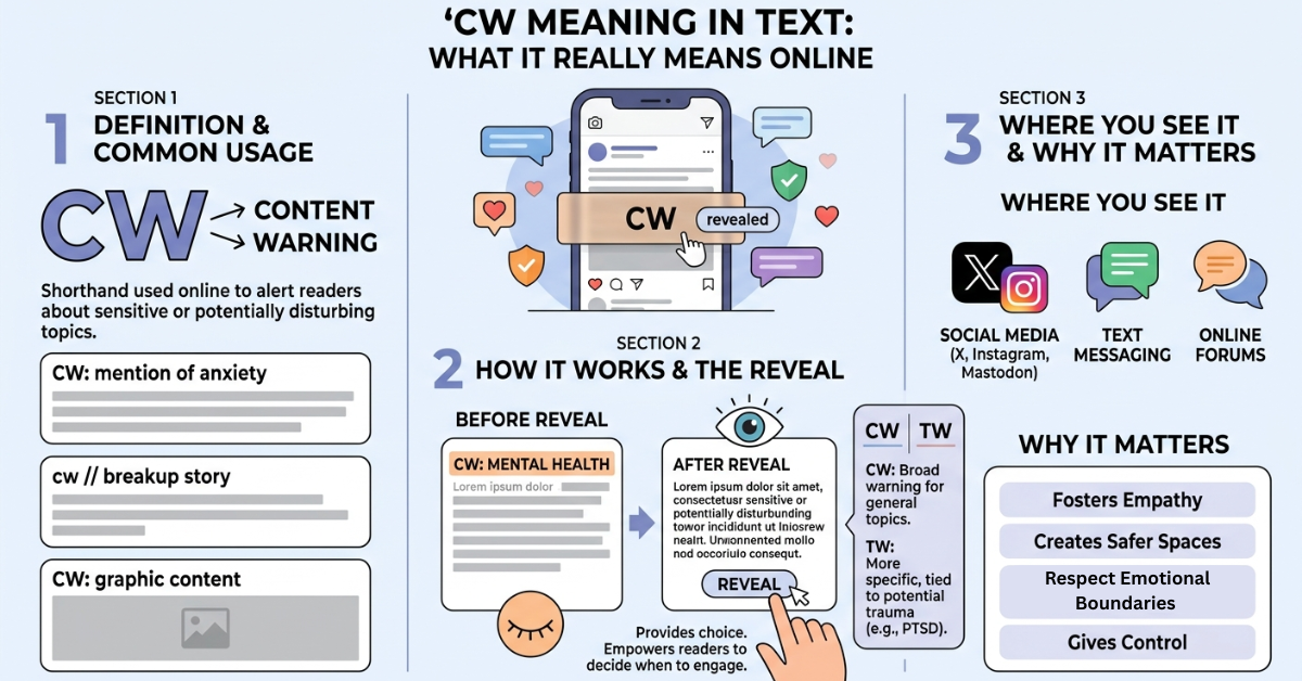 CW Meaning in Text: What It Really Means Online