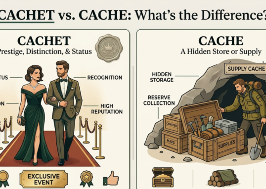 Cachet vs Cache: What's the Difference?