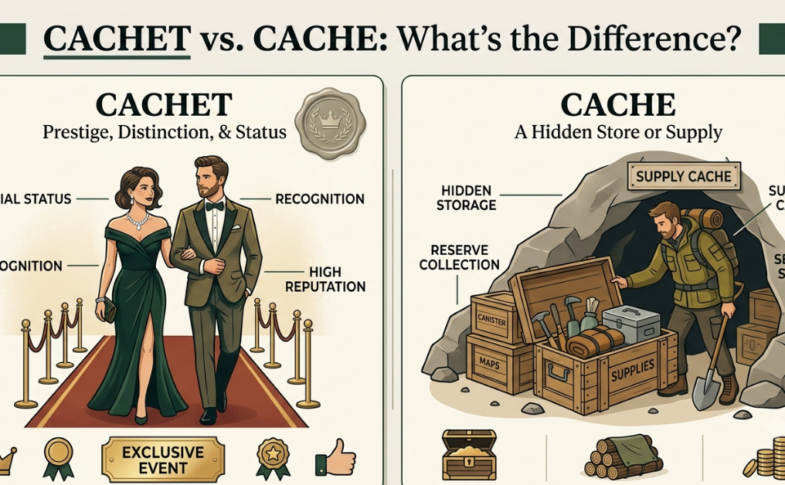 Cachet vs Cache: What's the Difference?