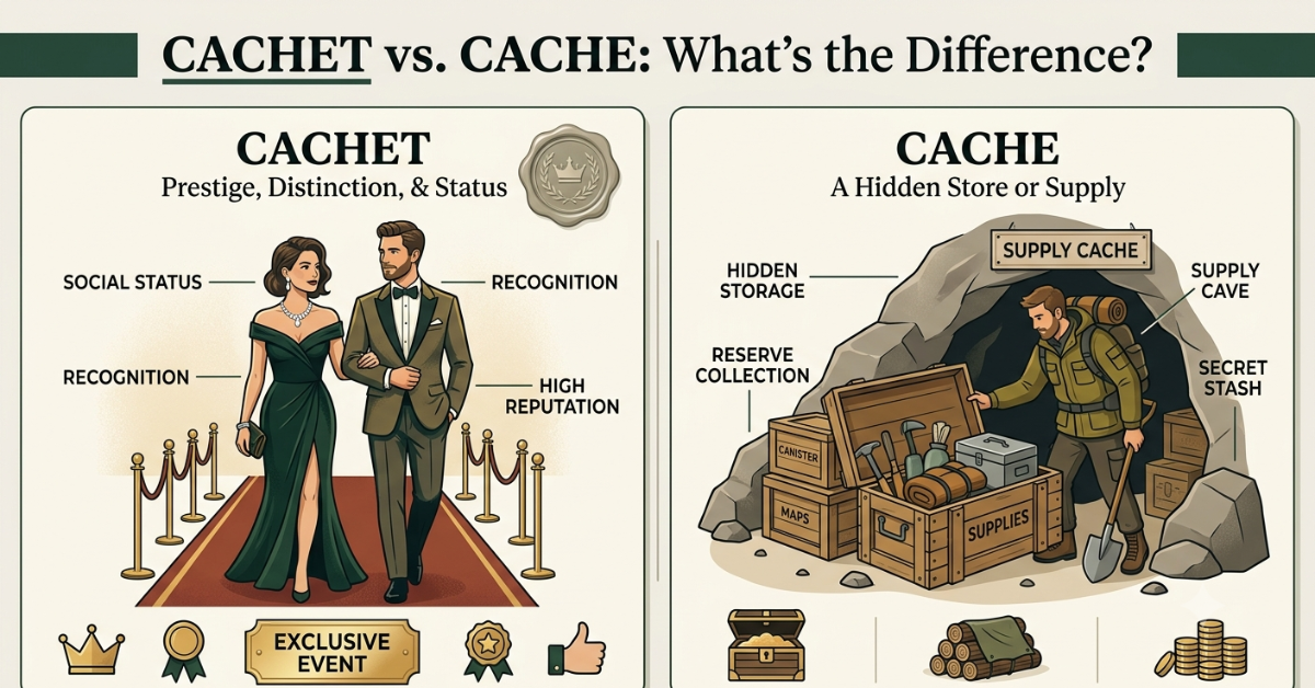 Cachet vs Cache: What's the Difference?