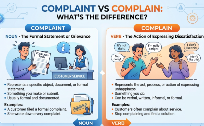 Complaint vs Complain: What's the Difference?