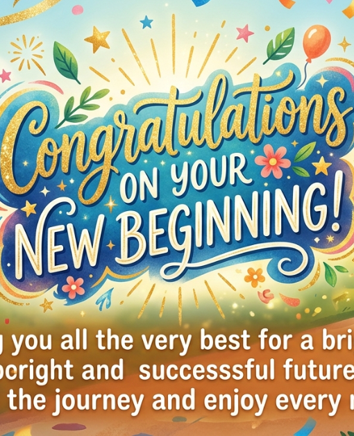 Congratulations for New Beginning Messages and Wishes