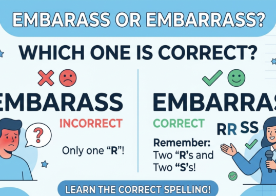 Embarass or Embarrass? Learn the Correct Spelling