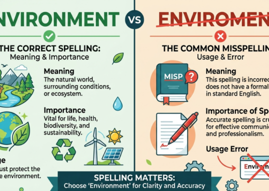Environment vs Enviroment: Meaning, Importance & Usage
