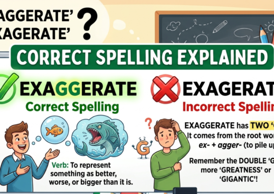 Exaggerate or Exagerate: Correct Spelling Explained