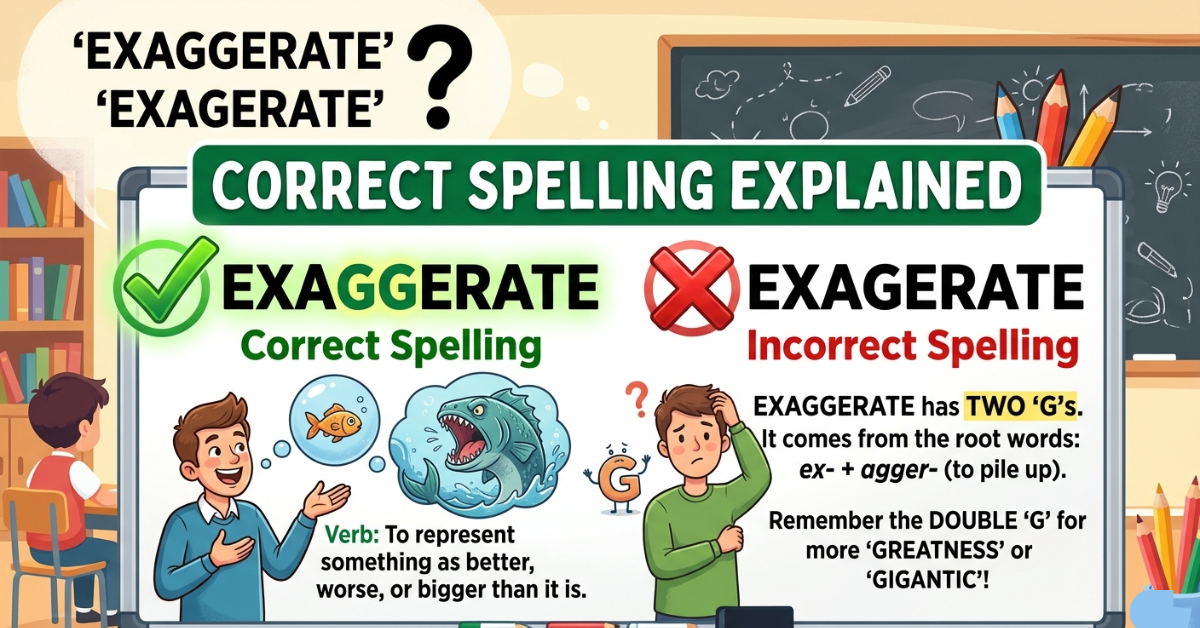 Exaggerate or Exagerate: Correct Spelling Explained