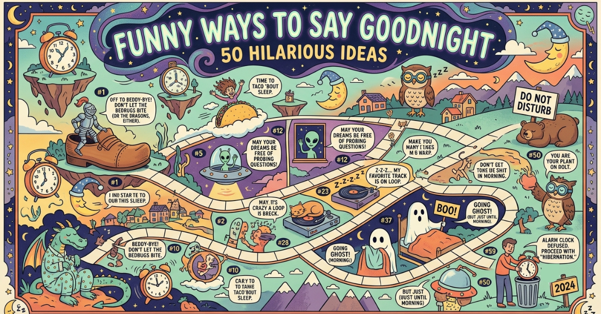 Funny Ways to Say Goodnight: 50 Hilarious Ideas