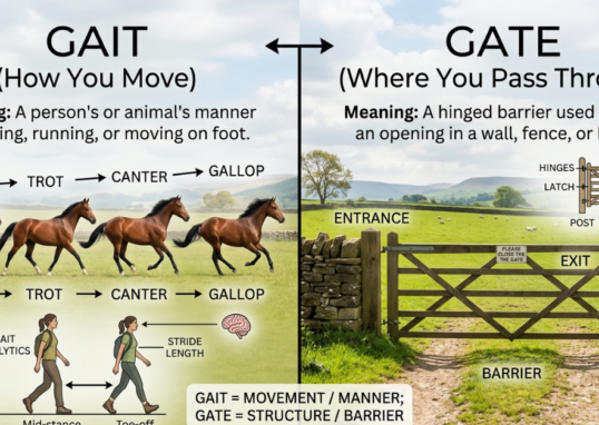 Gait vs Gate: Meaning, Differences, and Examples