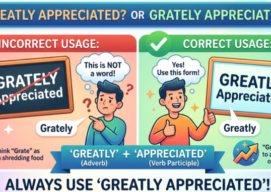 Grately or Greatly Appreciated? Correct Usage Explained Simply